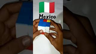 🇮🇹🇮🇹🇮🇹 Mexico Flag on Rubik's cube pattern 🇮🇹🇮🇹🇮🇹