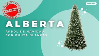 Cómo Crear El Ambiente Navideño Perfecto: Naomi Home | Alberta Árbol De Navidad Con Puntas Blancas