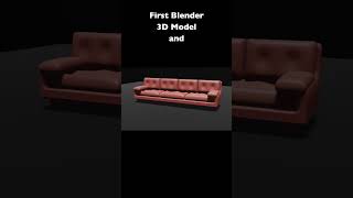 First Blender 3D Model and Animation | #blender | #shorts | #macbook