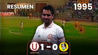 Universitario 1-0 San Agustín | Resumen | Gol de Roberto Martinez | 1995⚽🎞