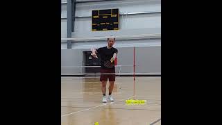 Crazy spin serve #badminton