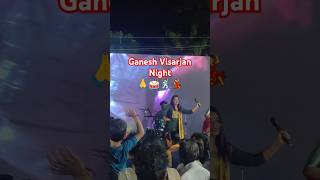 Ganesh Visarjan Night🌝🥁 #ganeshchaturthi #trending #visarjan #dance #dj #roadshow #shorts #festival