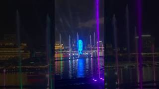 Spectra Light And Water Show Marina Bay  Singapore #lightshow #shortfeed