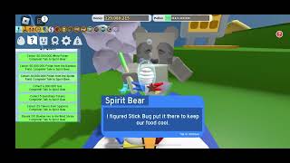 Completing my 4th spirit bear quest - Roblox bee swarm simulator