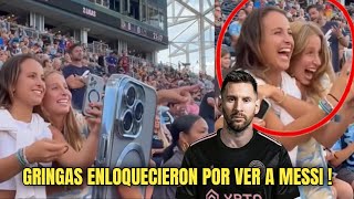 ESTAS FANATICAS GRINGAS ENLOQUECIERON POR VER DE CERCA A MESSI 🔥