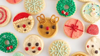 12 EASY Circle Christmas Cookies