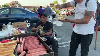 Cooking Hot Dogs For The homeless