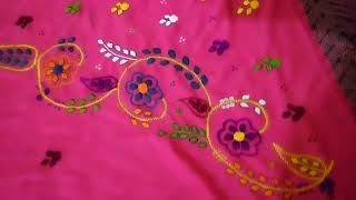 Blochi embroidery DRESS design blochi | Blochi embroidery | hand embroidery design for beginners