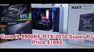 Custom PC Core i9-9900KF with RTX 2070 Super $1845