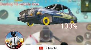 Destroy 10 vehicle tires   بام شئوايه تةواوكه