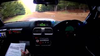 SS3 Dan Day / Steve Glenney - Subaru WRX rally onboard - 2012 Scouts Rally SA