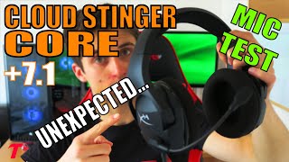 HyperX Cloud Stinger Core + 7.1 Headset Review - I Was Surprised! (Microphone Test)