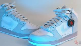 Nike Dunk High Slam Jam White Pure Platinum Detail Look and UNBOXING YANKEEKICKS