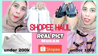 SHOPEE HAUL SEPATU MURAH & REALPICT By Suciilaw