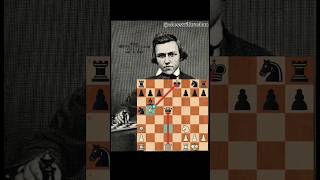 Evan's Gambit | Paul Morphy checkmate in 20 moves🔥🤯 #chess #chessgame #paulmorphy