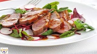 Smoky maple duck salad