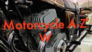 Classic Motorcycle A Z the letter W