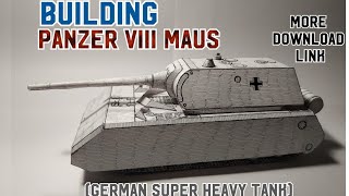 Building Panzer VIII Maus🇩🇪🐀 (German Super Heavy Tank) - Papercraft