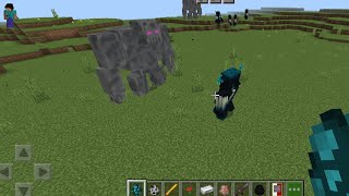 Minecraft redstone golem vs Warden epic fight