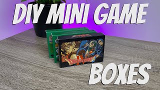 How I make mini retro game boxes