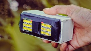 Make an ultra-bright waterproof camping light | 3.7V