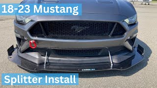 18-23 Mustang Splitter Install