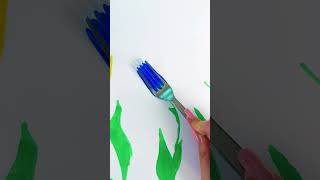 Fork Drawing Hack for Fun Play Time! 🍴🖼️