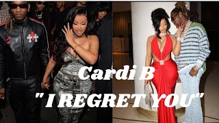 Cardi B says she regrets OffSet 😳💔