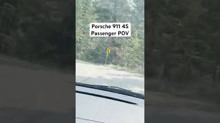 Porsche 911 4S Passenger POV Winding Road #shorts