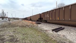 CSX COO2-31 SB unit 3078-3146 DPU 3469 on the Henderson sub in Springfield Tn. 01/02/23