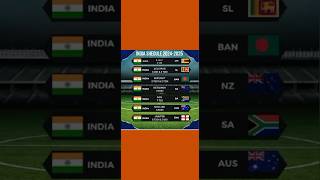 India Team Season 2025 Schedule #india #schedule #edit #viralshorts #shorts #viratkohli