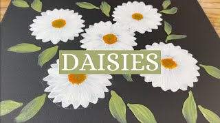 How To Paint Daisies┃Easy Acrylic Painting