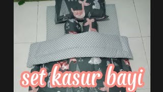 set kasur bayi👣bedcover👣kasur busa bayi 👣bantal guling👣