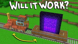 Nether Portal on a Create Mod Train?