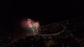 coors field fireworks drone view 2024