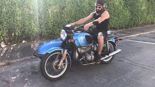 1976 BMW R90/6 with Watsonian Squire Sidecar — Cold Start, Idle, Walkaround, Car Demo, Riding