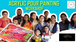 ACRYLIC POUR-PAINTING Workshop - Seyon Workshops |Sushma Nair |Sangavi Sivanandam