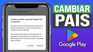 Cómo CAMBIAR el PAÍS o REGIÓN en GOOGLE PLAY STORE (2024)