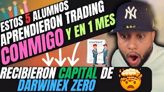 5 ALUMNOS QUE APRENDIERON TRADING CONMIGO RECIBEN CAPITAL DE DARWINEX ZERO en menos de 1 MES