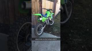 1986 Kawasaki KX500 Idle