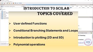 Introduction to SCILAB for beginners (part-2)