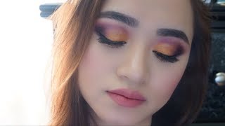 Golden Purple Eyes Look With Violet Voss Hashtag Palette II @Chinhillrose