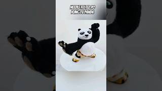 Needle Felted PO || KUNG FU PANDA (Fast Version) #shorts