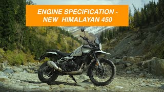 New Himalayan 450 - Complete Engine specifications