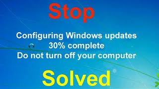 Stop Configuring Windows Updates | Disable Background Windows Update in Windows 7/8/10 🔥🔥