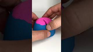 Very Satisfying and Relaxing  Crunchy Colorful Kinetic Sand Cutting vs Beads Part 173 #ASMR #shorts