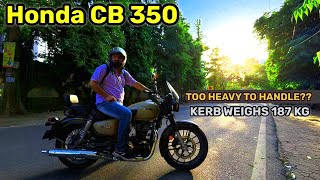 Honda CB350: TOO HEAVY to Handle?? #cb350 #cb350rs