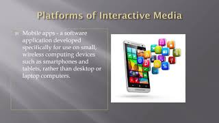 Manipulative and Interactive Media