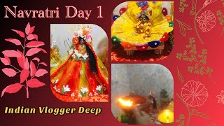 Navratri pooja and preparation vlog।कुछ इस तरह की हमने नवरात्रि की त्यारी।Indian Vlogger Deep