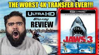 The Worst 4K Transfer EVER | JAWS 3-D (1983) 4K BLU-RAY | 4K VIDEO REVIEW | WITH SCREENCAPS |